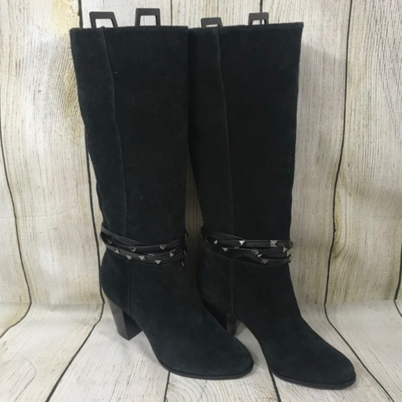 Antonio Melani Binx Studded Suede Dress Boots - Picture 1 of 6